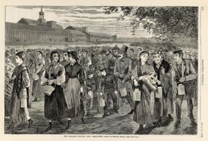 New England Factory Life--Bell-Time by Winslow Homer