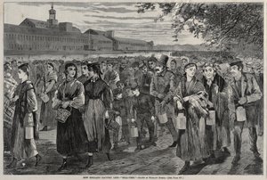 New England Factory Life - Bell-Time, 1868 by Winslow Homer