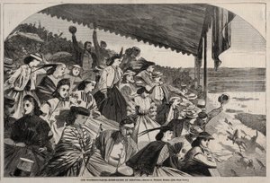 Our Watering Places - Horse Racing at Saratoga, 1865 by Winslow Homer
