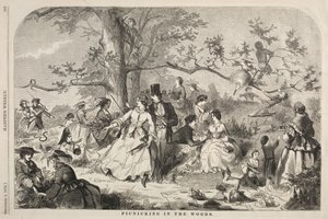 Picnicking in the Woods by Winslow Homer