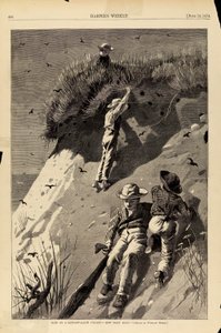 Raid on a Sand-Swallow Colony--How Many Eggs? by Winslow Homer