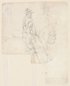 Side View of a Mounted Officer by Winslow Homer