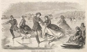 Skating on Jamaica Pond, near Boston by Winslow Homer