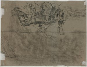 Skirmish Involving a Wagon Train by Winslow Homer