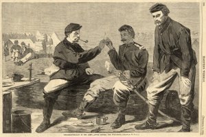 Thanksgiving-Day in the Army - After dinner: The WishBone