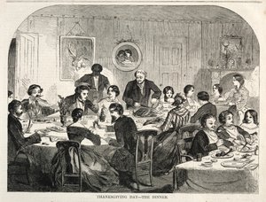 Thanksgiving Day - The Dinner, 1858
