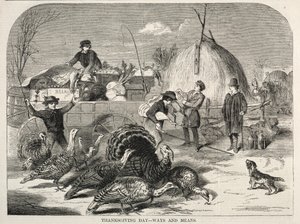 Thanksgiving Day - Ways and Means by Winslow Homer
