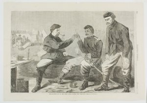 Thanksgiving Day in the Army—After Dinner: The Wish Bone by Winslow Homer
