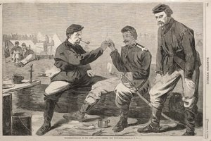 Thanksgiving Day in the Army - After Dinner: The Wish-Bone, 1864
