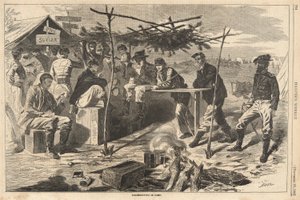 Thanksgiving in Camp, from Harper