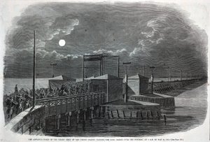 The Advance Guard of the Grand Army of the United States Crossing the Long Bridge over the Potomac at 2 a.m. on May 24, 1861, from Harper