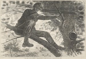 The Army of the Potomac--A Sharp-Shooter on Picket Duty by Winslow Homer