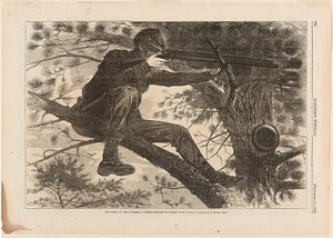 The Army of the Potomac—A Sharp-Shooter on Picket Duty by Winslow Homer