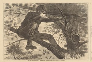 The Army of the Potomac - A Sharp-Shooter on Picket Duty by Winslow Homer