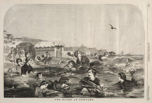 The Baths at Newport by Winslow Homer