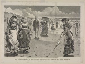 The Beach at Long Branch, 1869