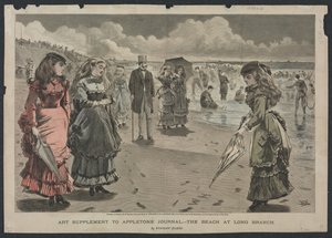 The Beach at Long Branch, 1869