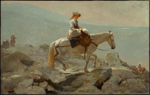 The Bridle Path, White Mountains by Winslow Homer