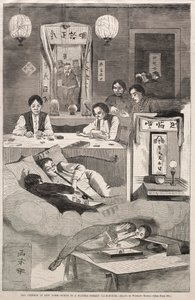The Chinese in New York - Scene in a Baxter Street Club-House, 1874 by Winslow Homer