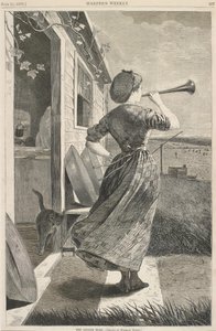 The Dinner Horn by Winslow Homer