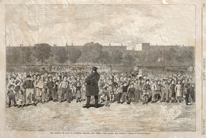 The Fourth of July in Tompkins Square, New York - The Soldiers Are Coming, 1868 by Winslow Homer