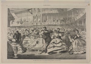 The Great Russian Ball at the Academy of Music, November 5, 1863 by Winslow Homer