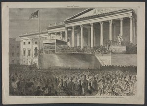 The Inauguration of Abraham Lincoln as President of the United States, March 4, 1861