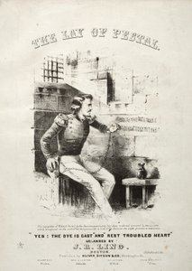 The Lay of Pestal - Sheet Music Cover by Winslow Homer