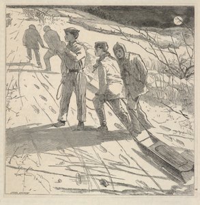 The Midnight Coast, from The Riverside Magazine for Young People, January 1867 by Winslow Homer