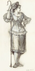 The Shepherdess by Winslow Homer