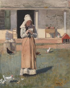 The Sick Chicken, 1874 by Winslow Homer