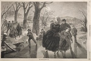 The Skating Season - 1862 by Winslow Homer