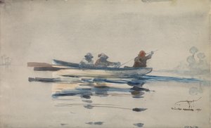 Three Men in a Boat by Winslow Homer