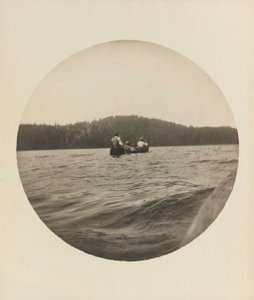 Three canoeists, Lake St. John, Province of Quebec, c.1895, c.1904 by Winslow Homer