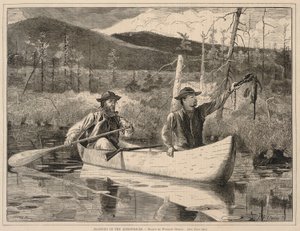 Trapping in the Adirondacks, from Every Saturday: An Illustrated Journal of Choice Reading, December 24, 1870