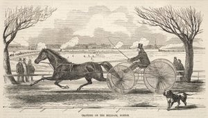 Trotting on the Mill Dam, Boston by Winslow Homer