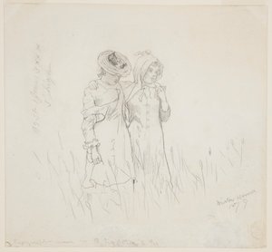 Two Girls in a Field