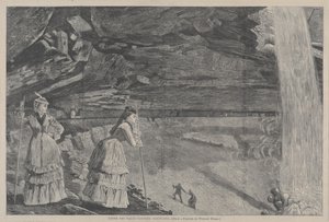 Under the Falls, Catskill Mountains (from a Painting by Winslow Homer)