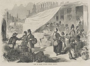 View in South Market Street, Boston by Winslow Homer