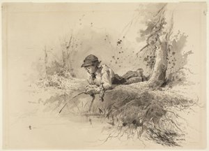 Waiting for a Bite by Winslow Homer