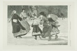 Winter—A Skating Scene by Winslow Homer