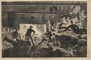 Winter Quarters in Camp by Winslow Homer