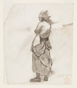 Woman Looking Out to Sea, Cullercoats, England