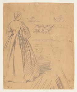 Woman Standing Before a Piano