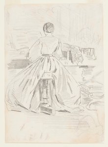 Woman at Piano by Winslow Homer