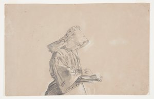 Woman in a Sunbonnet by Winslow Homer