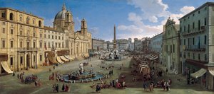 The Piazza Navona in Rome by Wittel