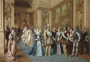 Henry IV and Marie de Médicis by Wladyslaw Bakalowicz