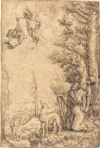 The Annunciation to Joachim by Wolf Huber