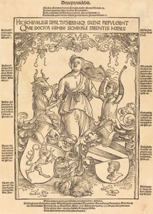Coat of Arms of Scheurl and Tucher Families by Wolf Traut